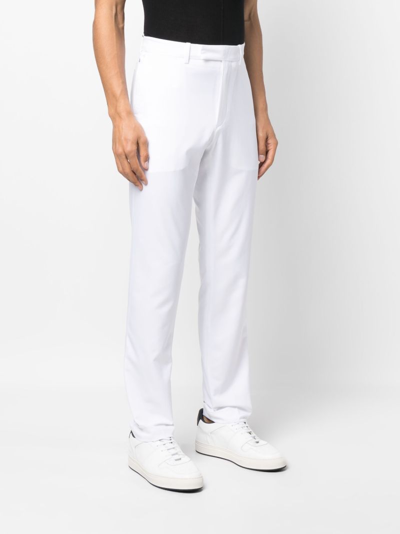 White Tailored Slim-fit Trousers