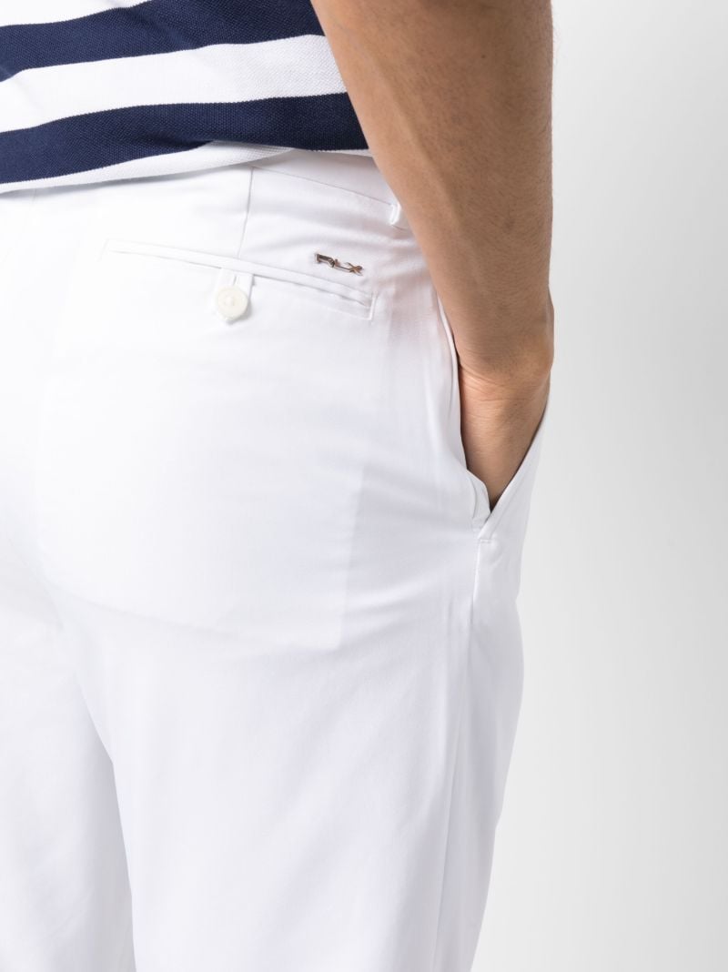 White Tailored Slim-fit Trousers