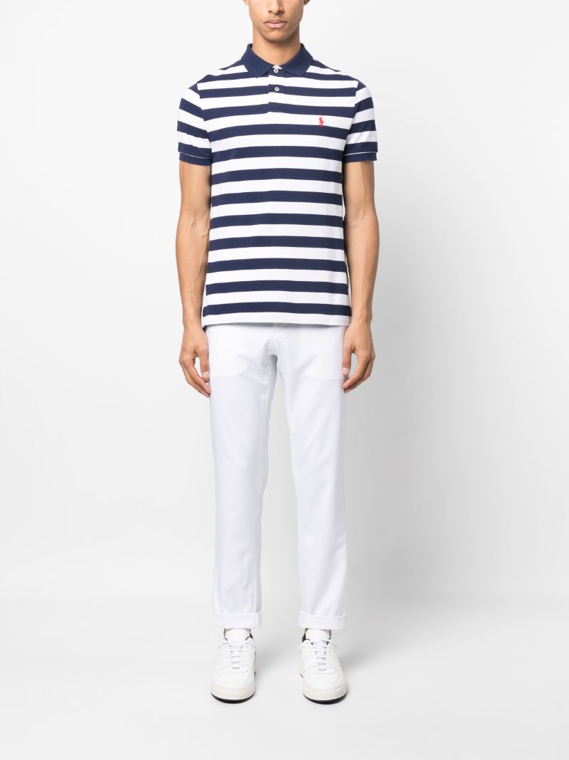 White Tailored Slim-fit Trousers