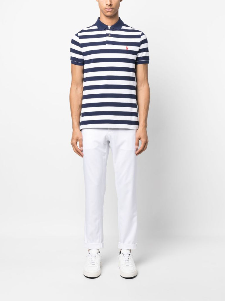 White Tailored Slim-fit Trousers