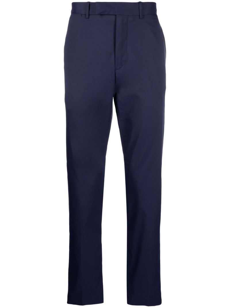 Blue Tailored Slim-fit Trousers