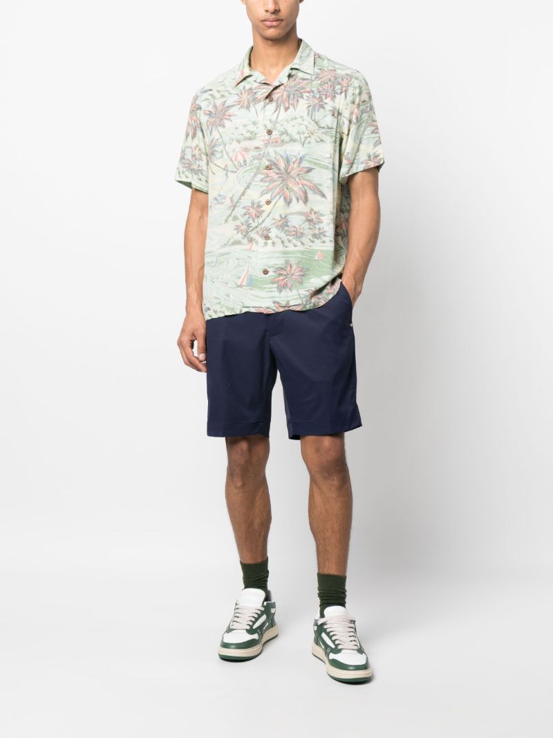 Blue Tailored Shorts