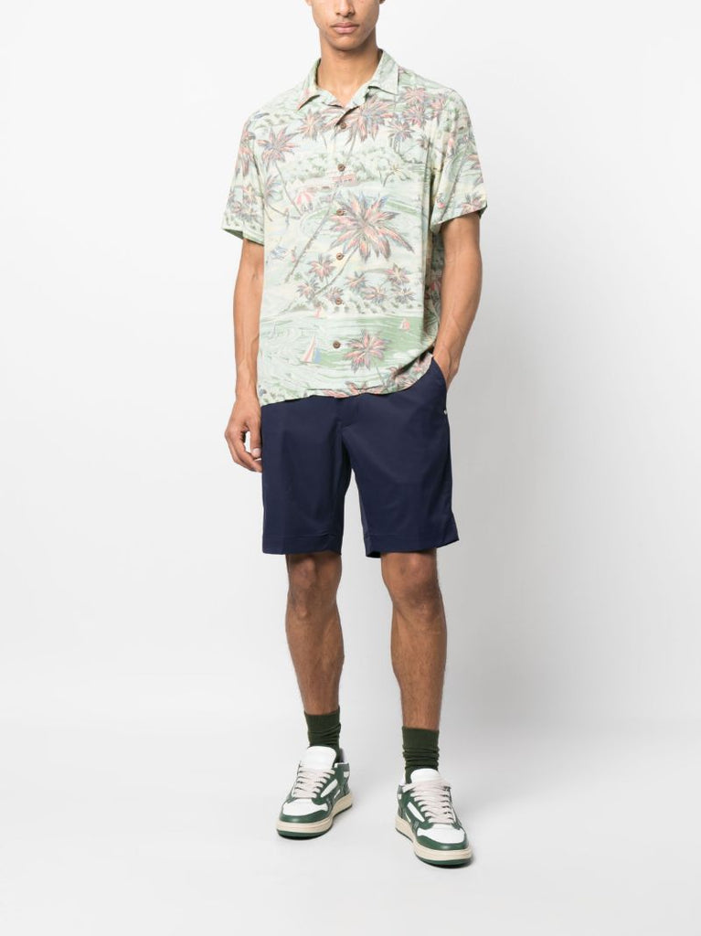 Blue Tailored Shorts