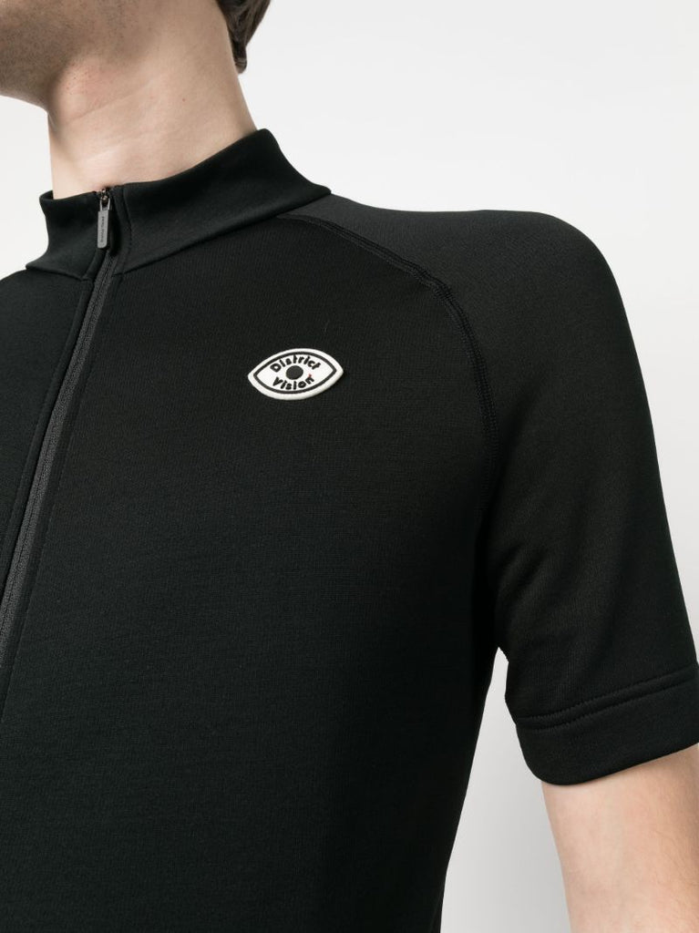 Black Zip-up Performance Top