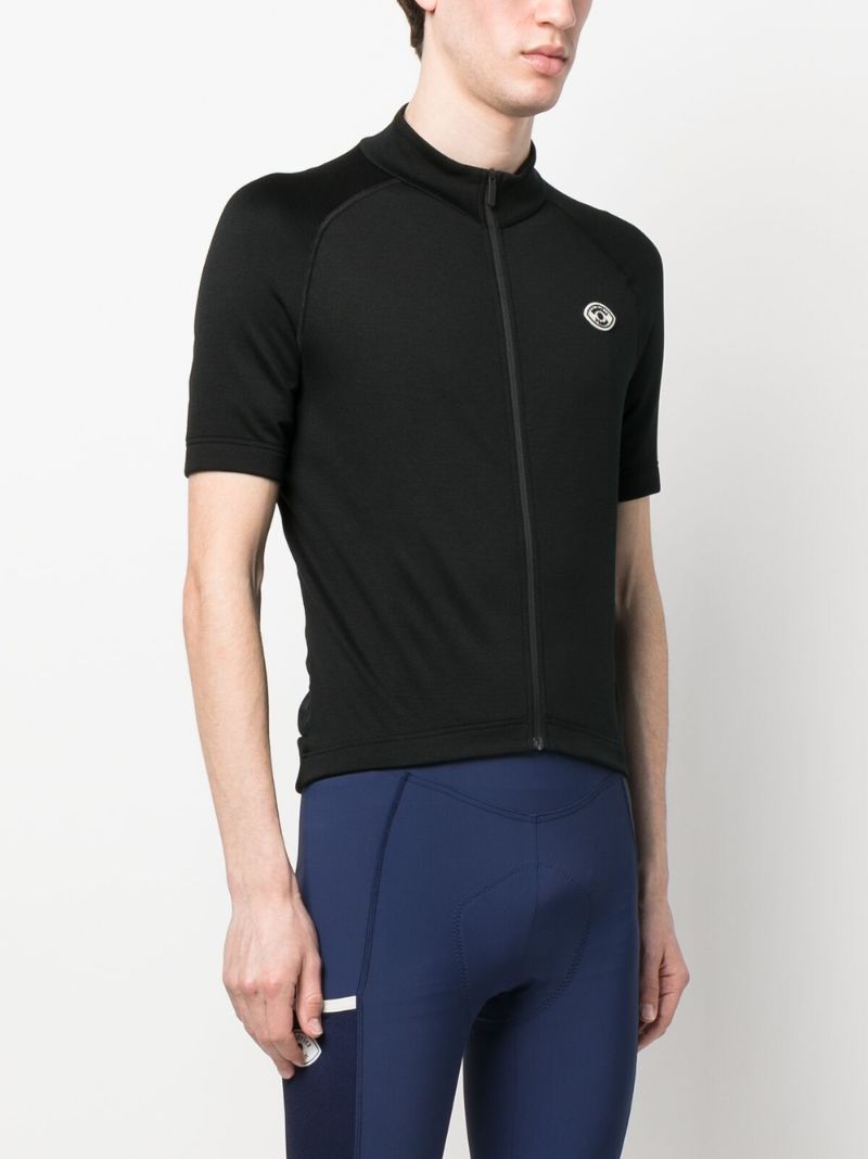 Black Zip-up Performance Top