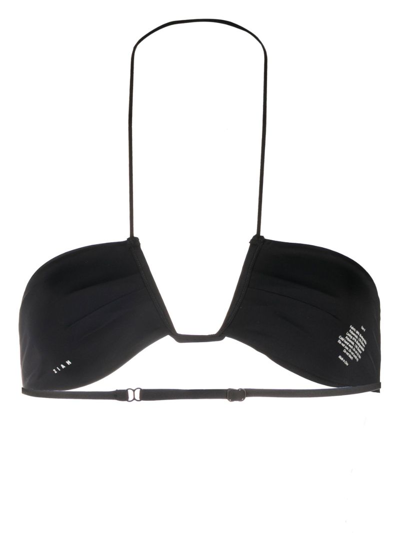 X Ziah Black Neal Halterneck Bikini Top