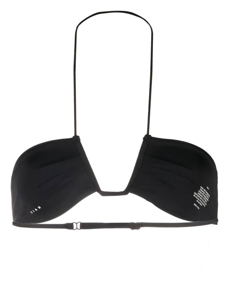 X Ziah Black Neal Halterneck Bikini Top