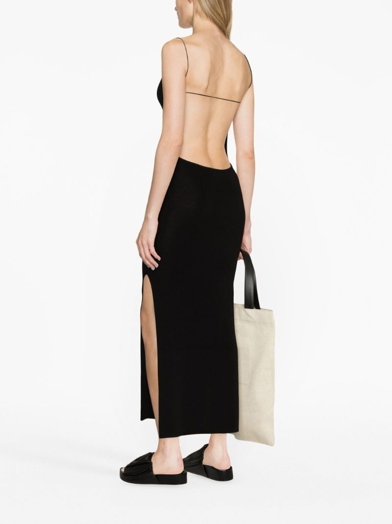Black Knitted Midi Dress
