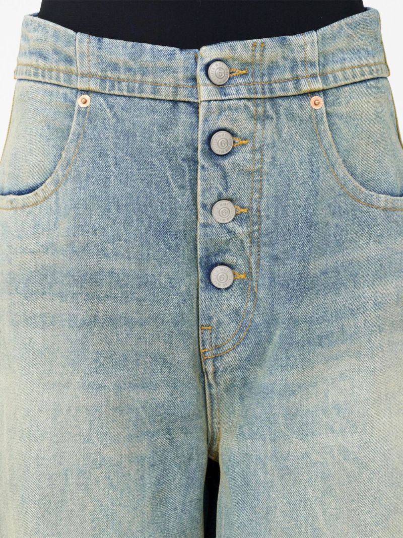 Blue Wide Leg Jeans