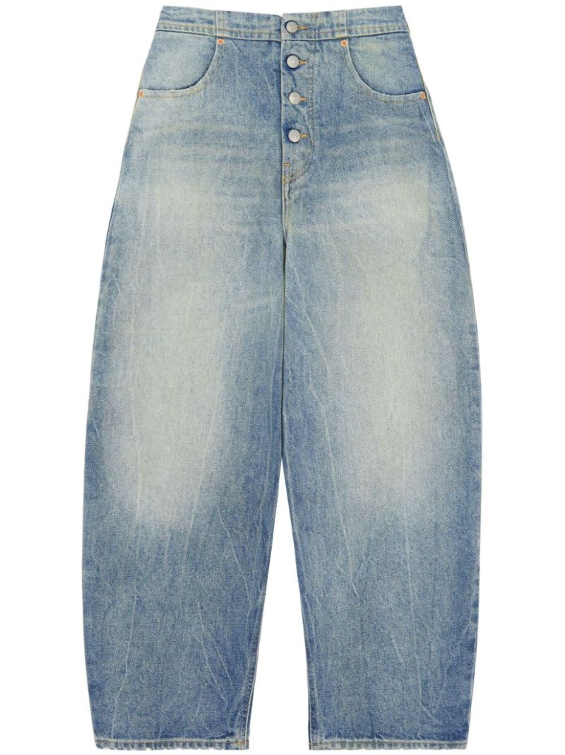Blue Wide Leg Jeans