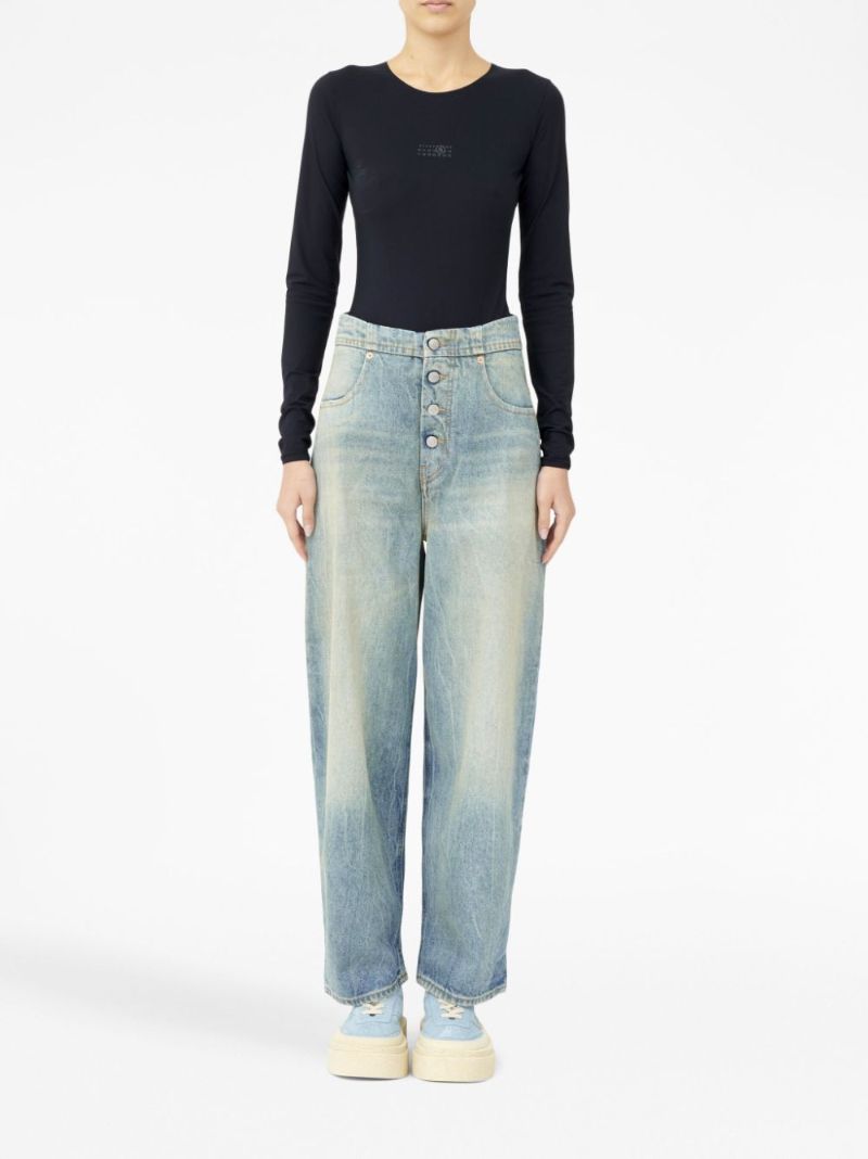 Blue Wide Leg Jeans
