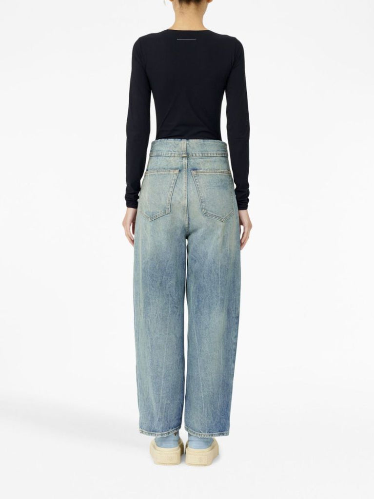 Blue Wide Leg Jeans