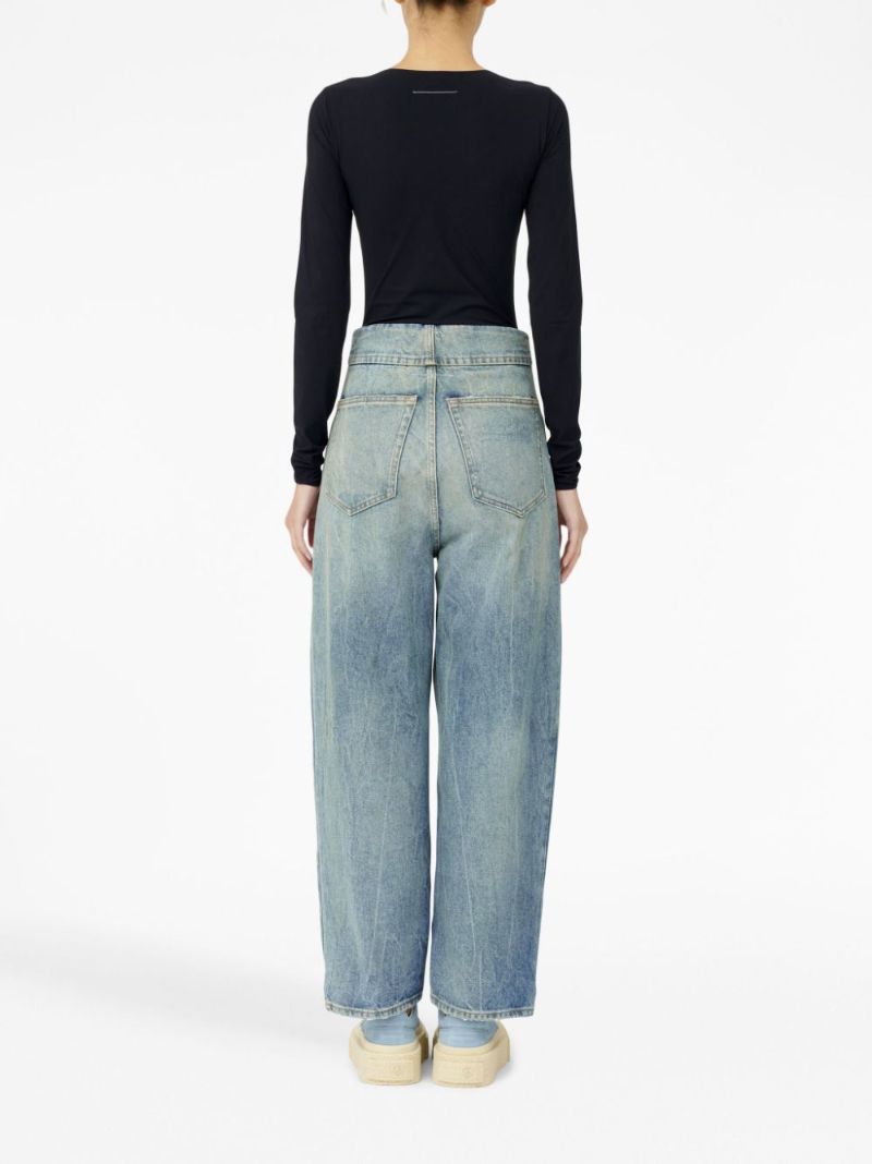Blue Wide Leg Jeans
