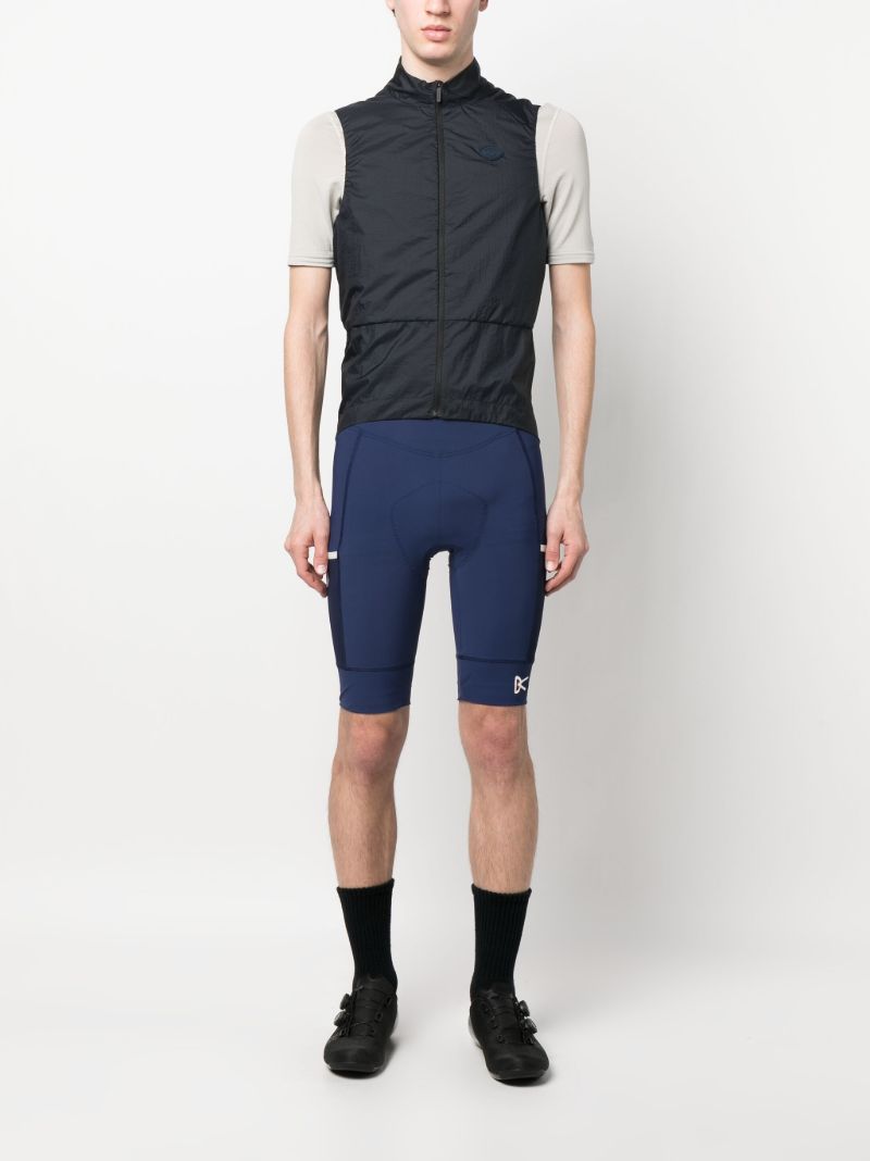 Blue Zip-up Cycling Vest