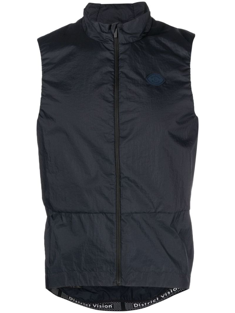 Blue Zip-up Cycling Vest