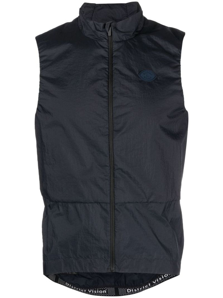 Blue Zip-up Cycling Vest