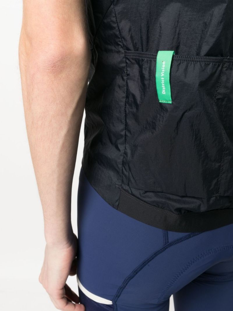 Blue Zip-up Cycling Vest