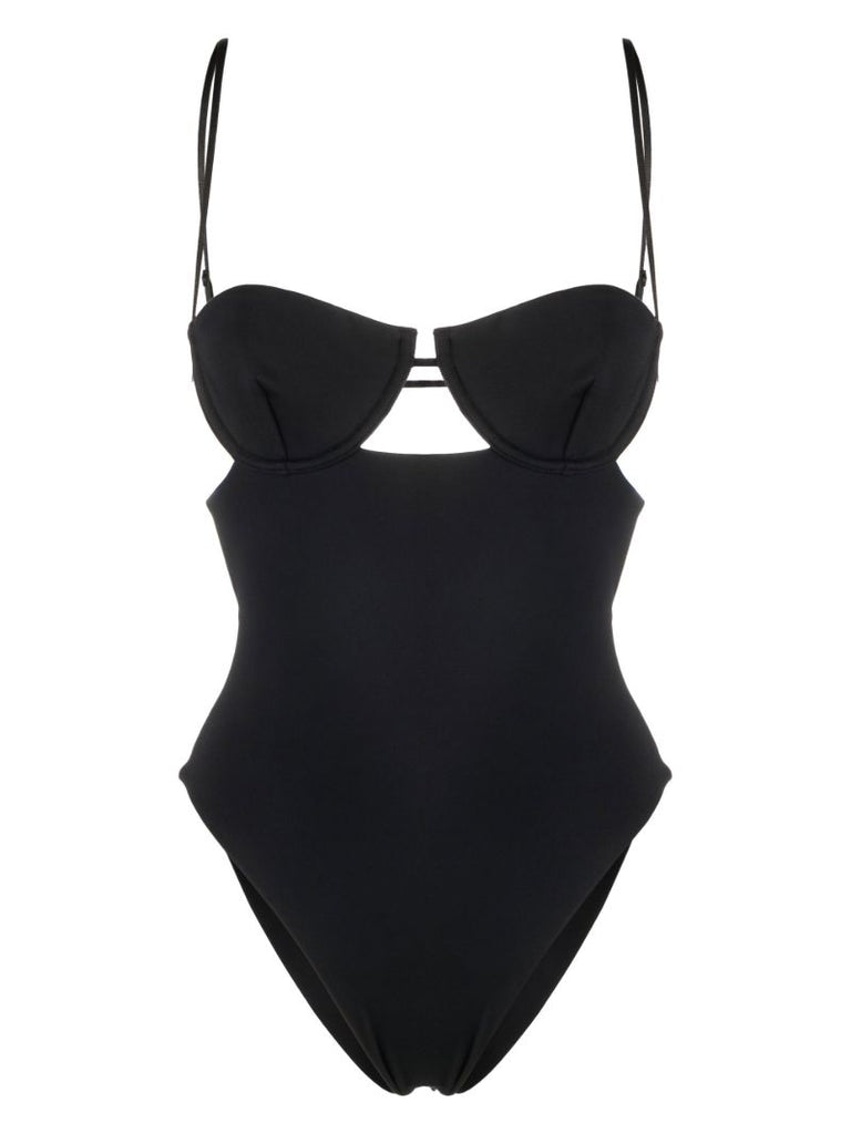 X Ziah Black Dita Cut-out Swimsuit