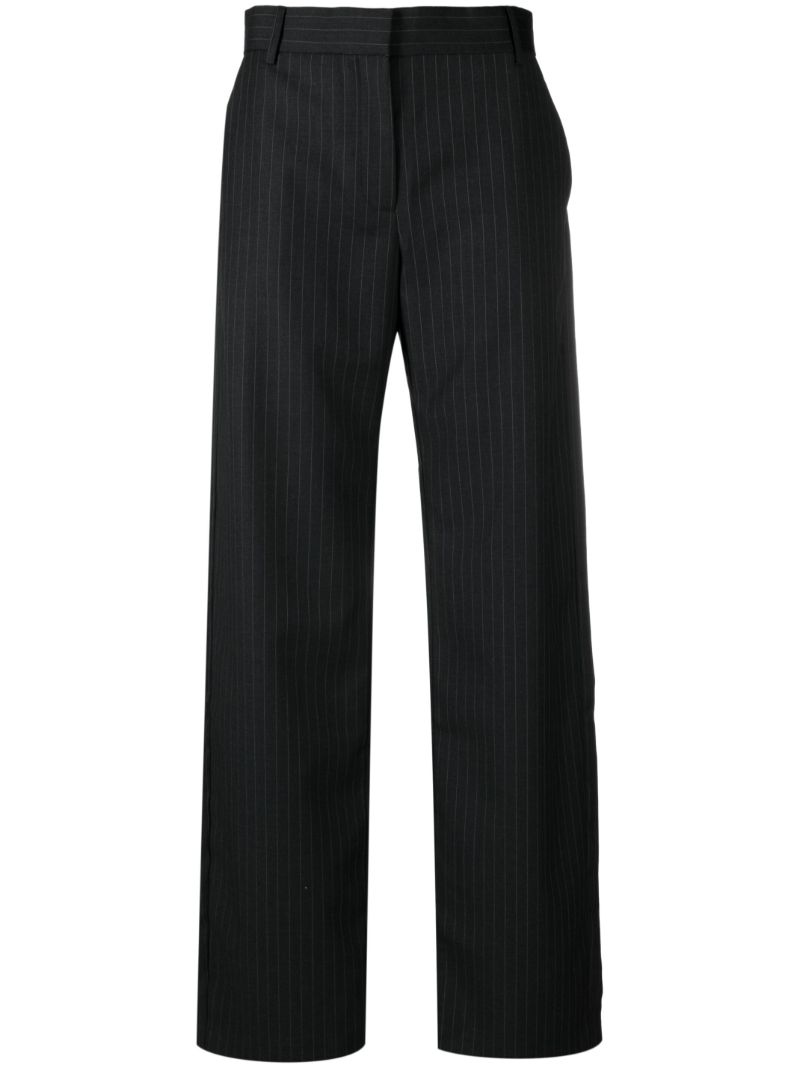 Black Pinstripe Trousers