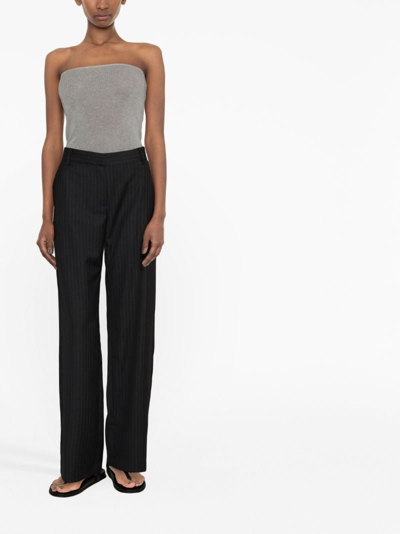 Black Pinstripe Trousers