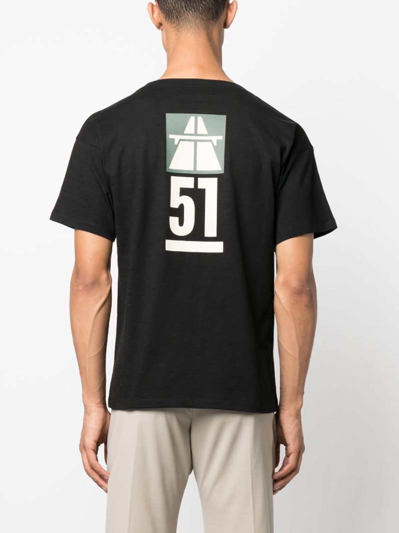 Black Logo-print Cotton T-shirt