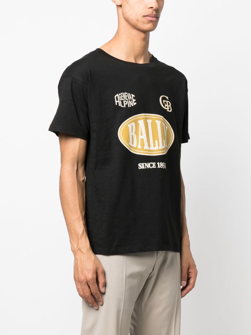 Black Logo-print Cotton T-shirt