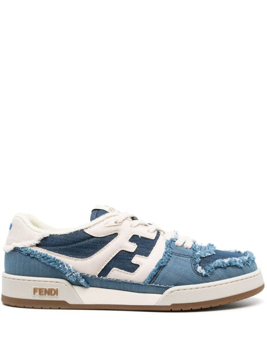 Blue Fendi Match Denim Sneakers