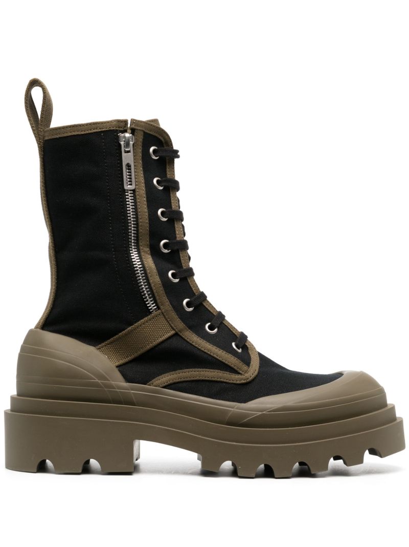 Black Lace-up Boots