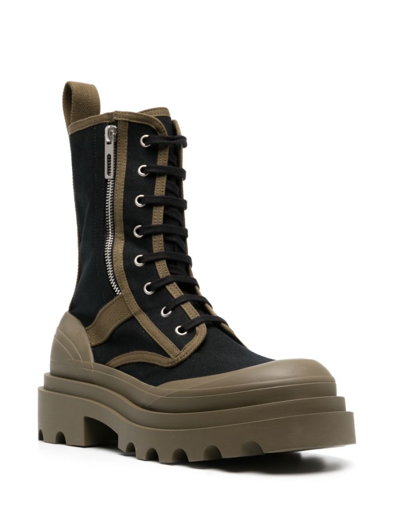 Black Lace-up Boots