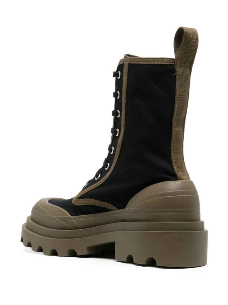 Black Lace-up Boots
