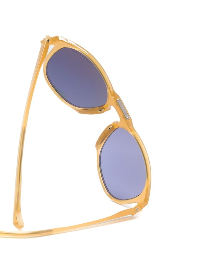 Yellow Linto Gravel Rider Round Sunglasses