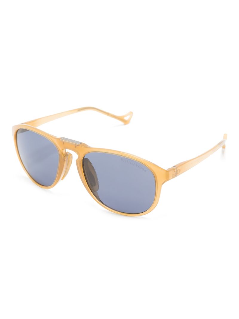 Yellow Linto Gravel Rider Round Sunglasses