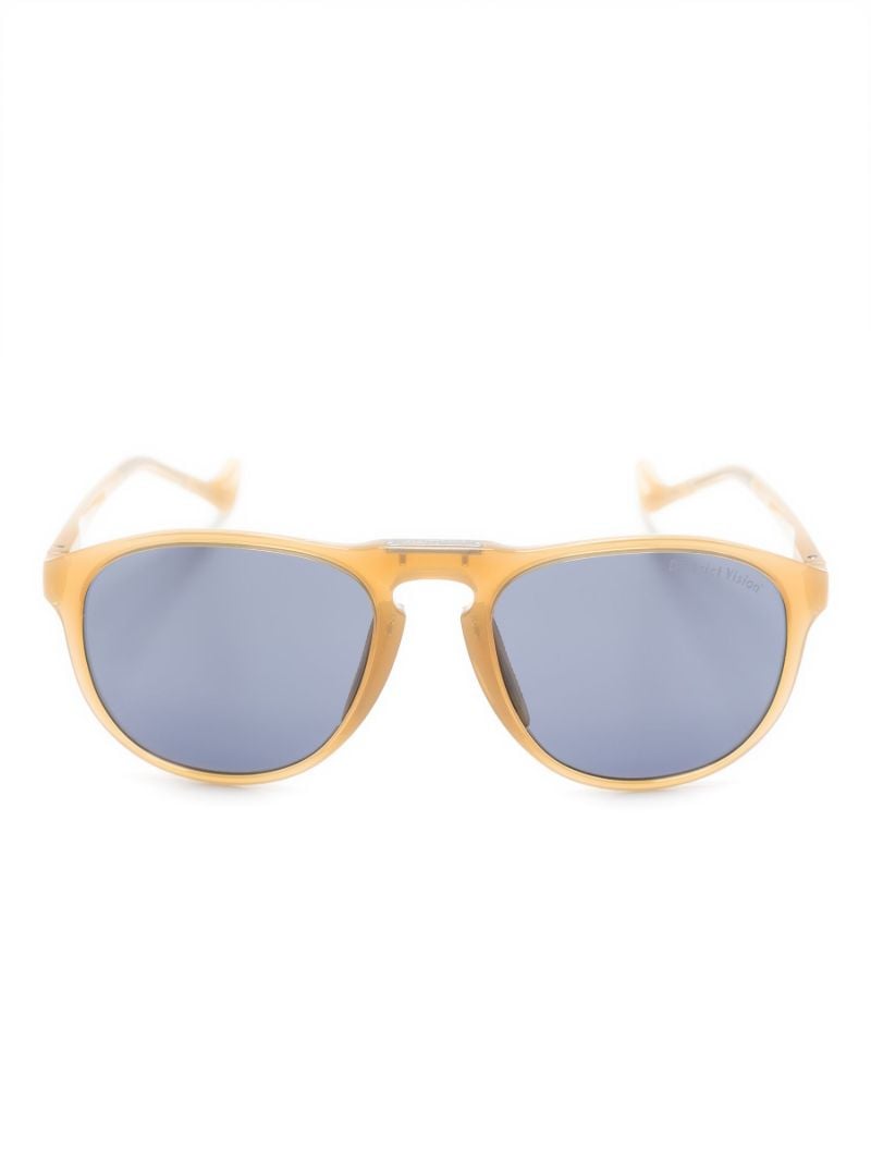 Yellow Linto Gravel Rider Round Sunglasses