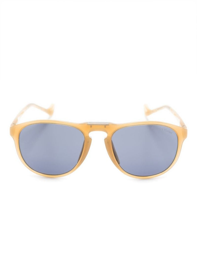 Yellow Linto Gravel Rider Round Sunglasses