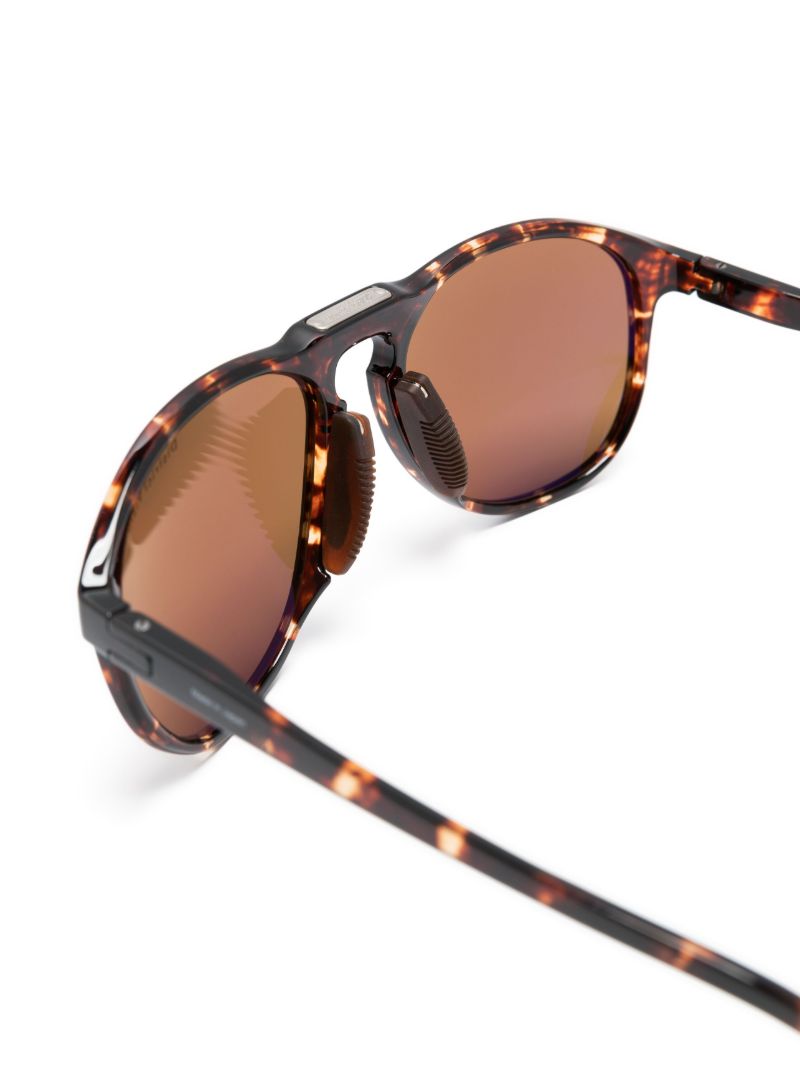 Brown Linto Gravel Rider Round Sunglasses