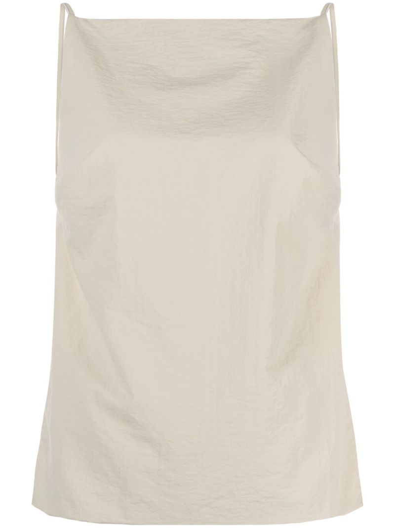 Neutral Open-back Tank Top
