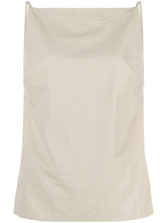Neutral Open-back Tank Top