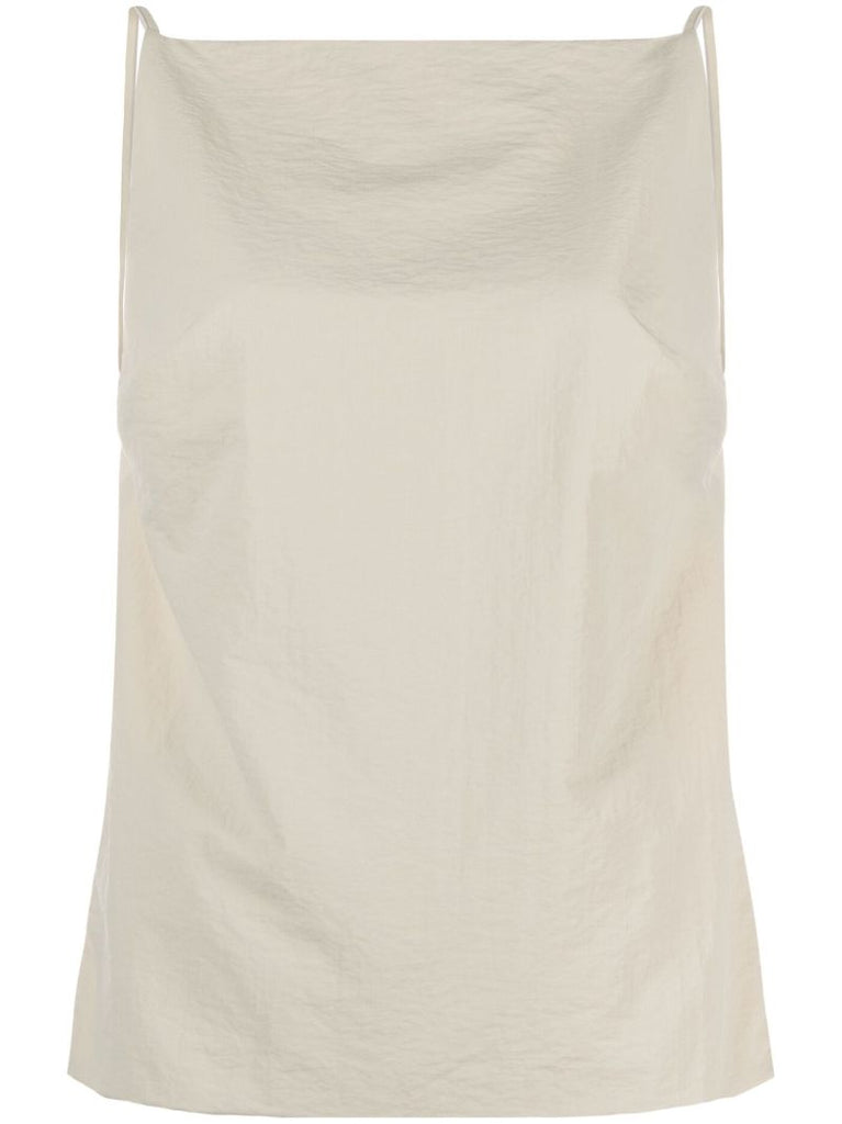 Neutral Open-back Tank Top