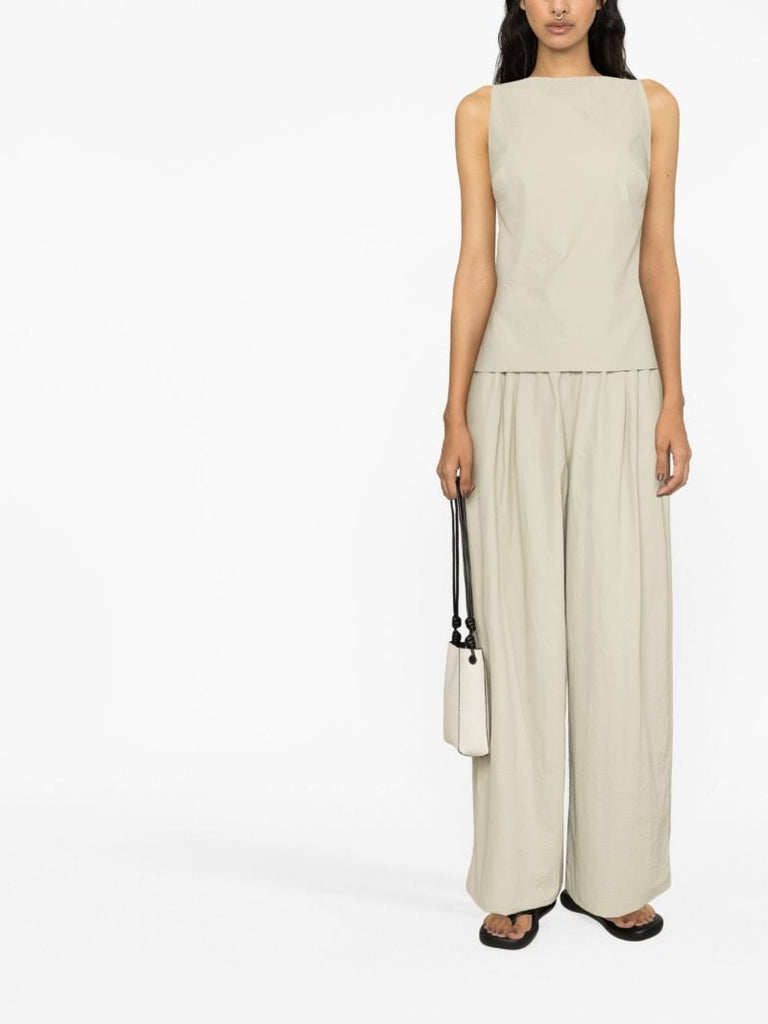 Neutral Open-back Tank Top