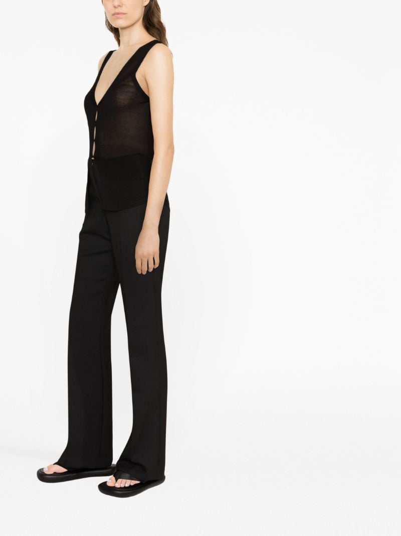 Black Fine Knit Vest