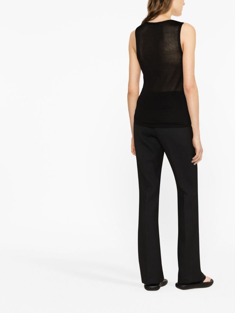 Black Fine Knit Vest