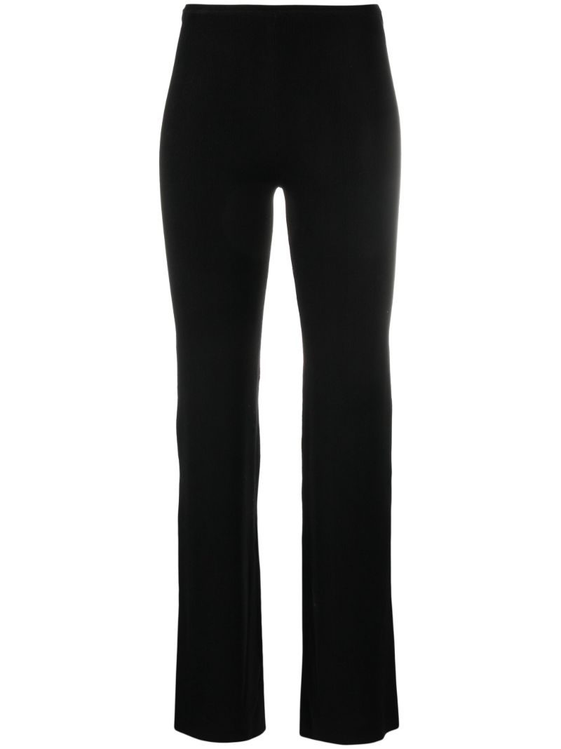 Black Low-rise Knit Trousers
