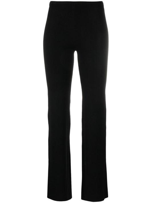 Black Low-rise Knit Trousers