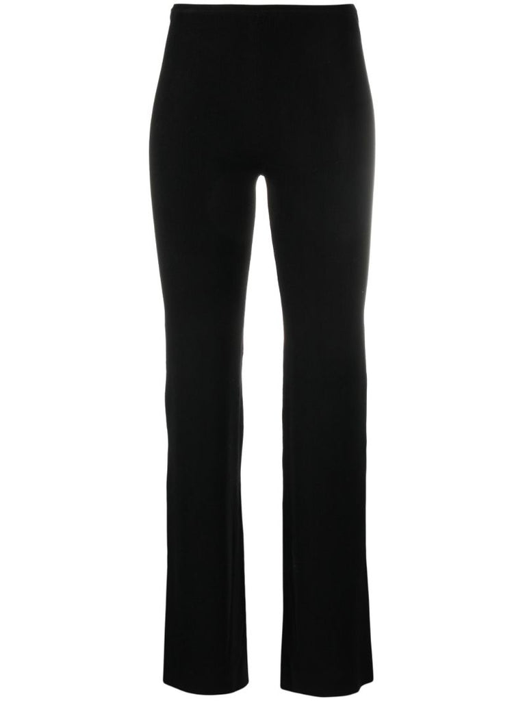 Black Low-rise Knit Trousers
