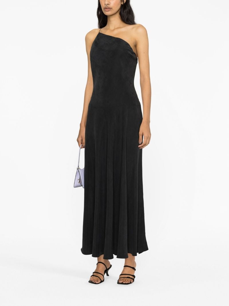 Black One-shoulder Maxi Dress