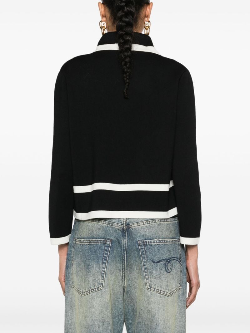 Black Interlocking G Wool Cardigan