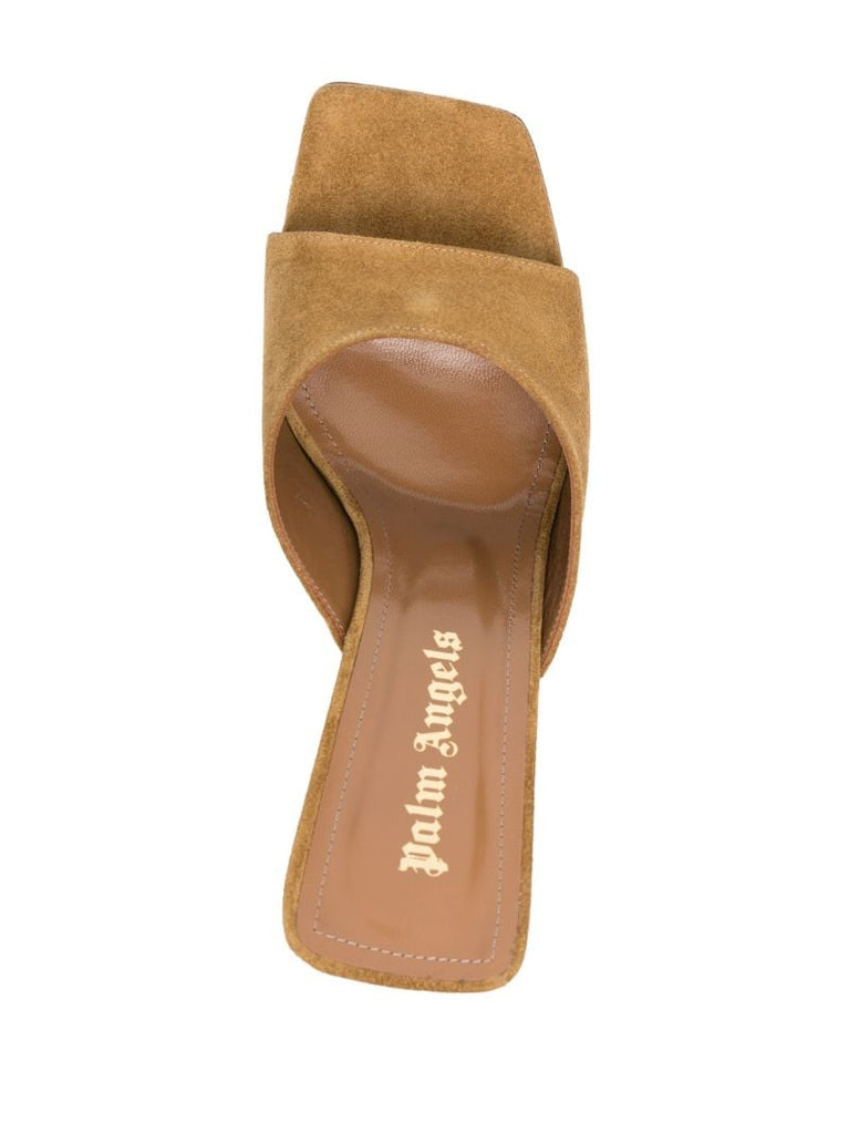 Brown Palm Beach 115 Suede Mules