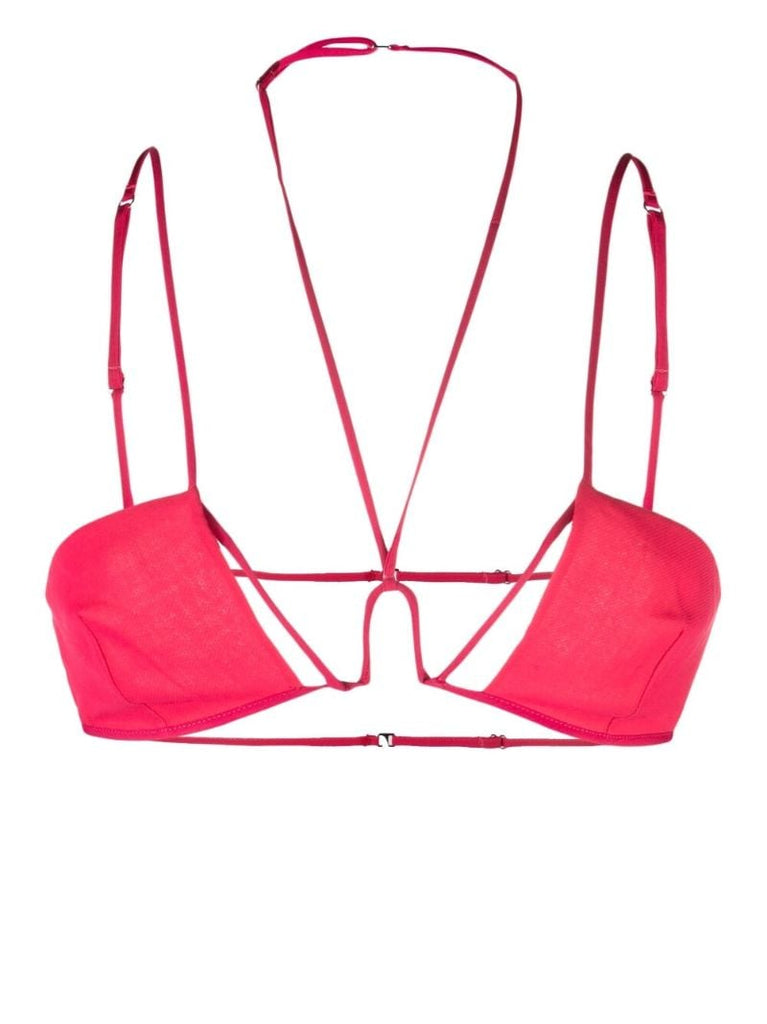 Pink Multi-strap Bra Top