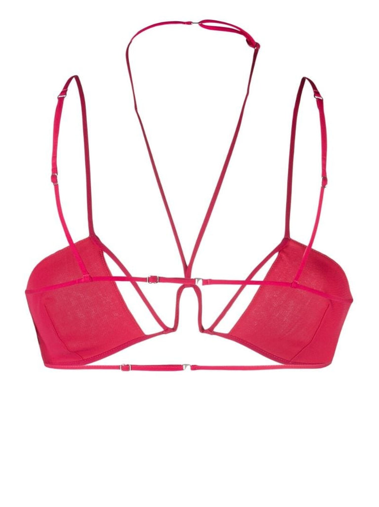 Pink Multi-strap Bra Top