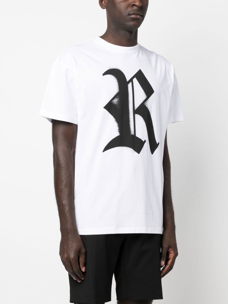 White Graffiti Logo Short Sleeve T-shirt